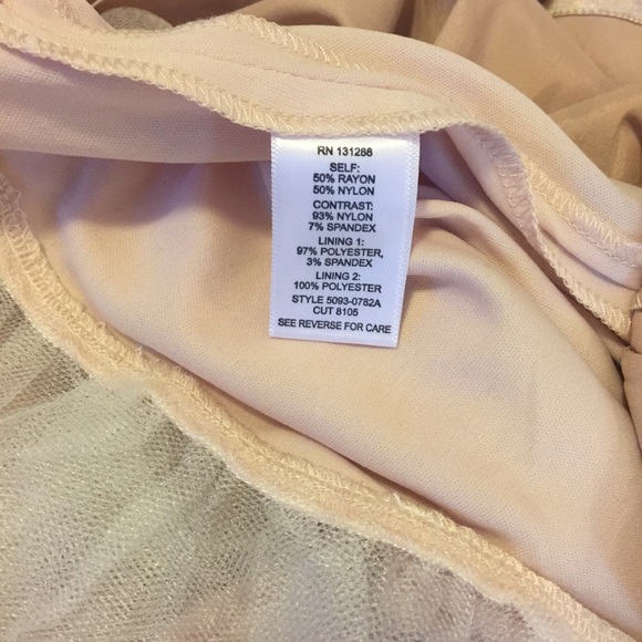 Inspire Me Nude Mesh/Lace Dress | Sz 3 - Picture 5 of 7